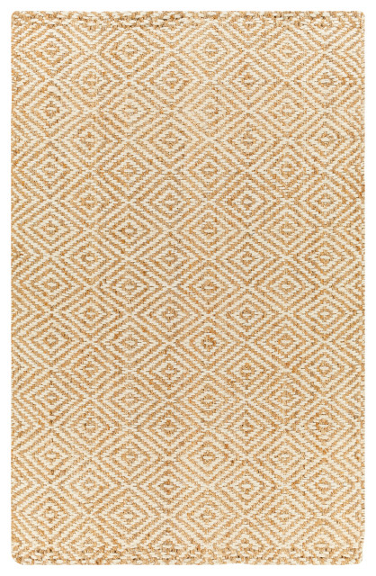 KER2301-576 5 ft. x 7 ft. 6 in. Kerala Rectangle Area Rug, Tan & Beige