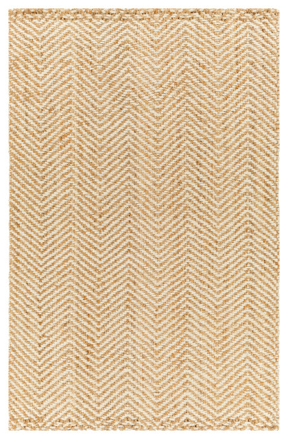 KER2302-576 5 ft. x 7 ft. 6 in. Kerala Rectangle Area Rug, Tan & Beige