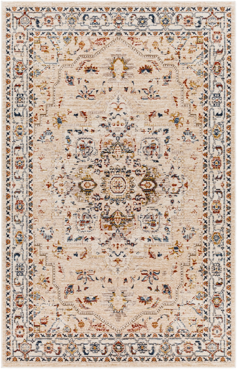 TRV2304-79105 7 ft. 9 in. x 10 ft. 5 in. Truva Rectangle Area Rug, Multi Color