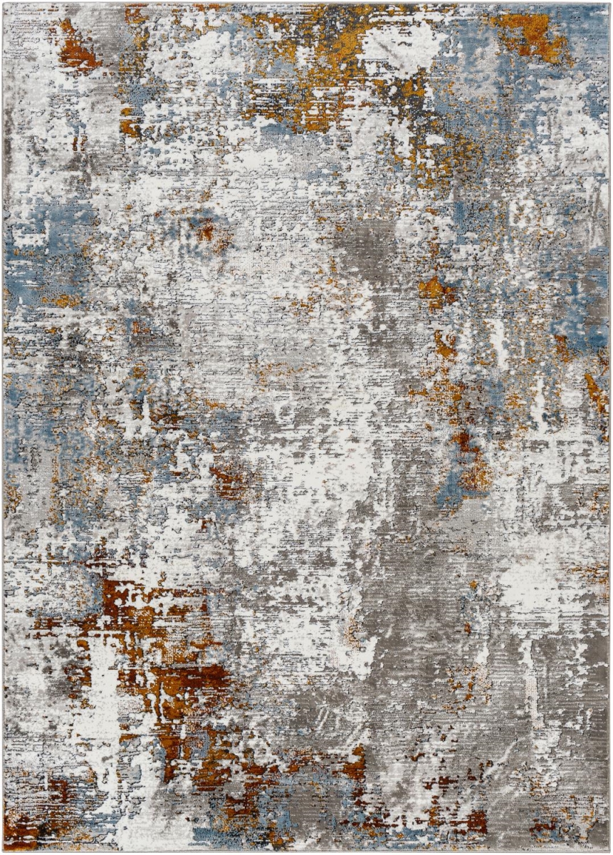 AGP2304-1014 10 x 14 ft. Allegro Plus Machine Woven Rectangle Area Rug, Light Grey