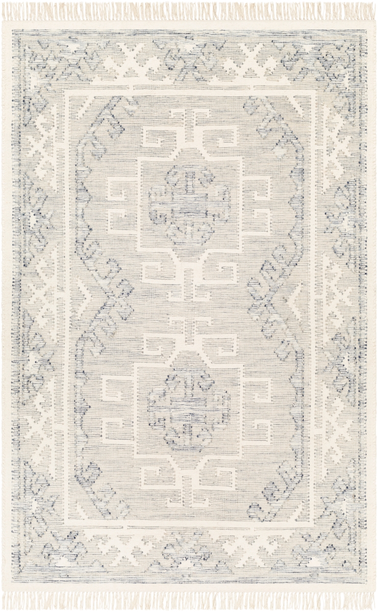 VLA2303-810 8 x 10 ft. Valerie Rectangle Hand Woven Rug, Ivory