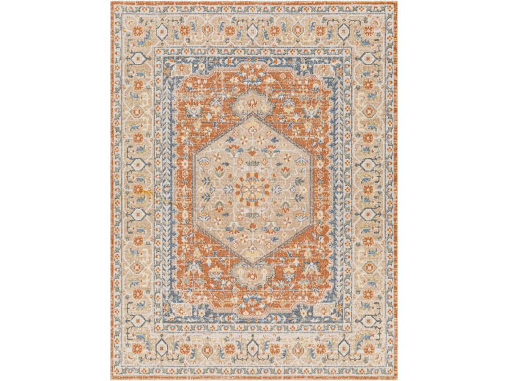 LLL2306-679 6 ft. 7 in. x 9 ft. Lillian Rectangle Area Rug, Multi Color