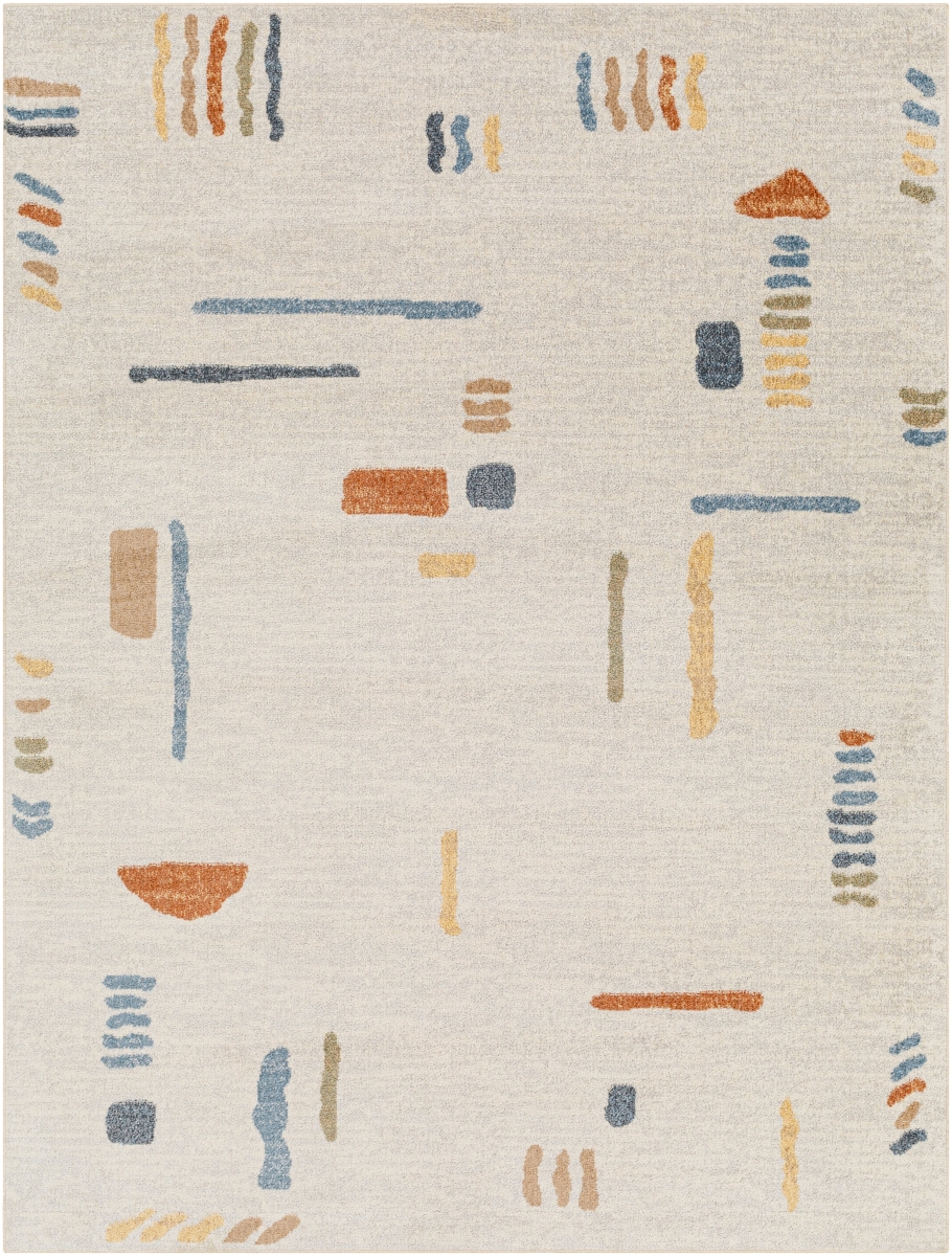 LLL2313-537 5 ft. 3 in. x 7 ft. Lillian Rectangle Area Rug, Multi Color