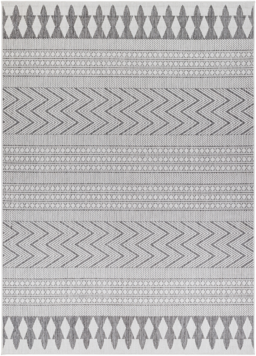 LBH2321-679 6 ft. 7 in. x 9 ft. Long Beach Rectangle Area Rug, Multi Color