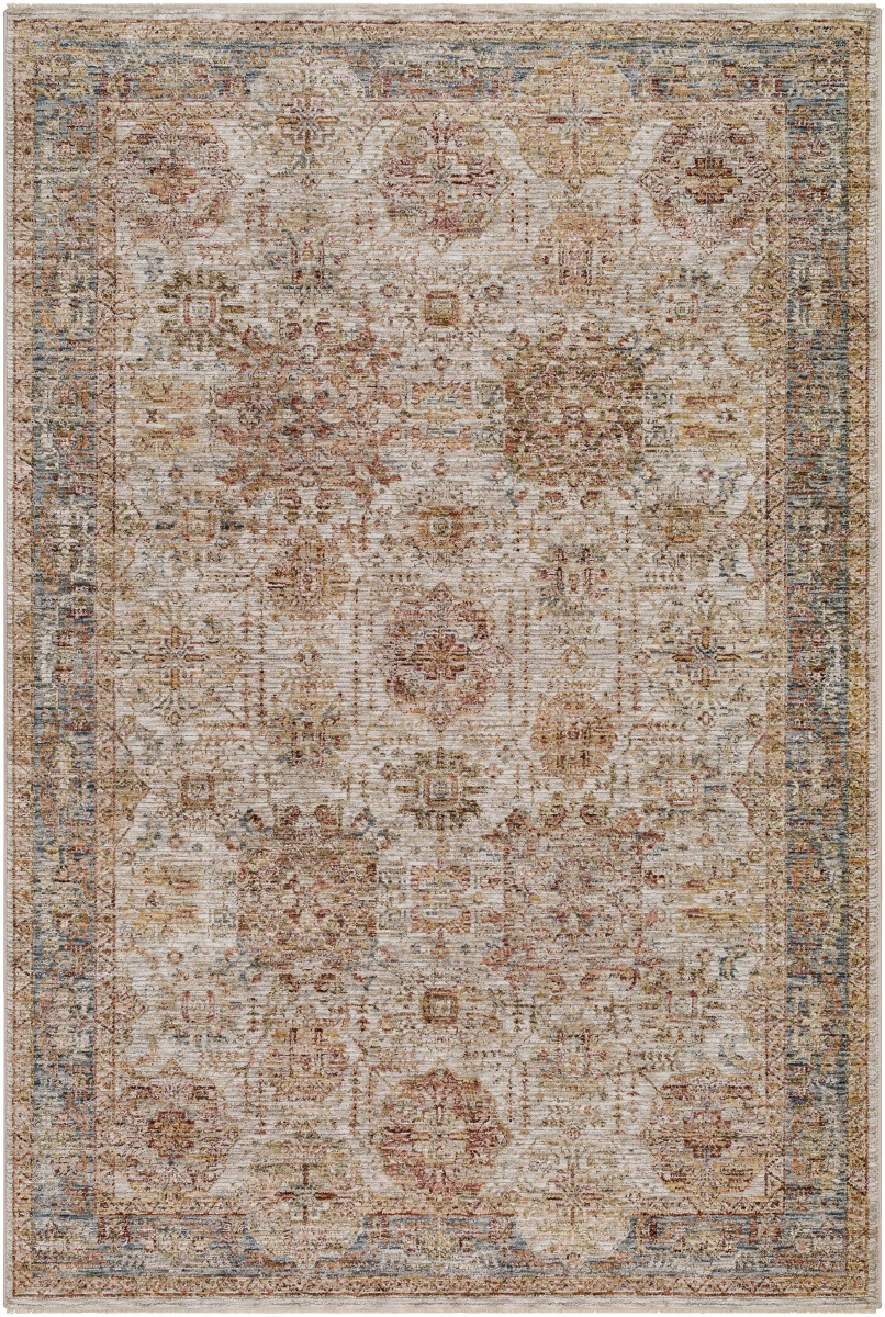 IAL2308-710RD 7 ft. 10 in. x 7 ft. 10 in. Naila Traditional Machine Woven Round Rug, Light Sage
