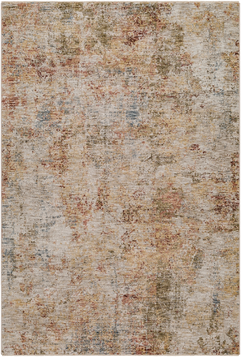 IAL2309-710RD 7 ft. 10 in. x 7 ft. 10 in. Naila Modern Machine Woven Round Rug, Tan