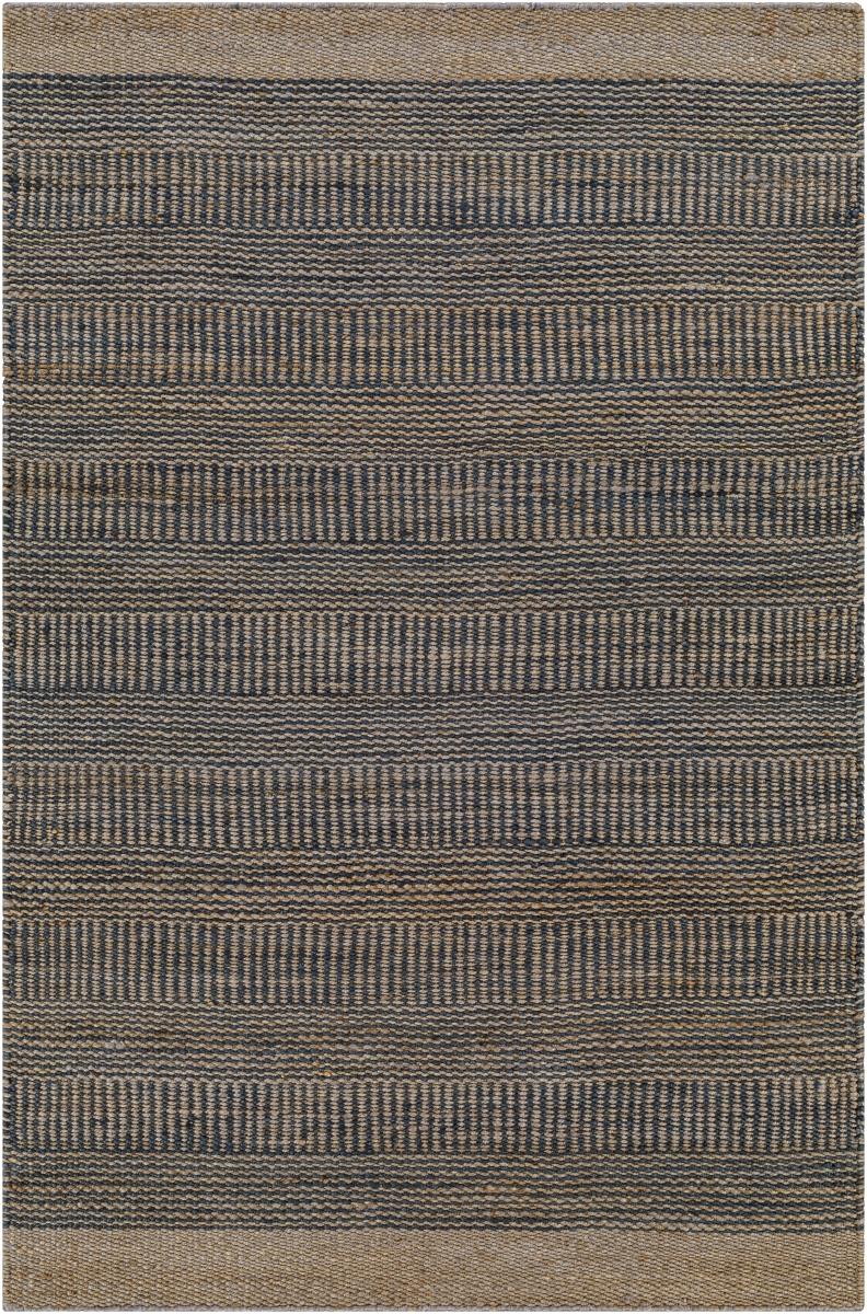 LMA2301-268 2 ft. 6 in. x 8 ft. Lima Collection LMA-2301 Rectangle Hand Woven Rug - Dark Blue, Light Gray & Navy