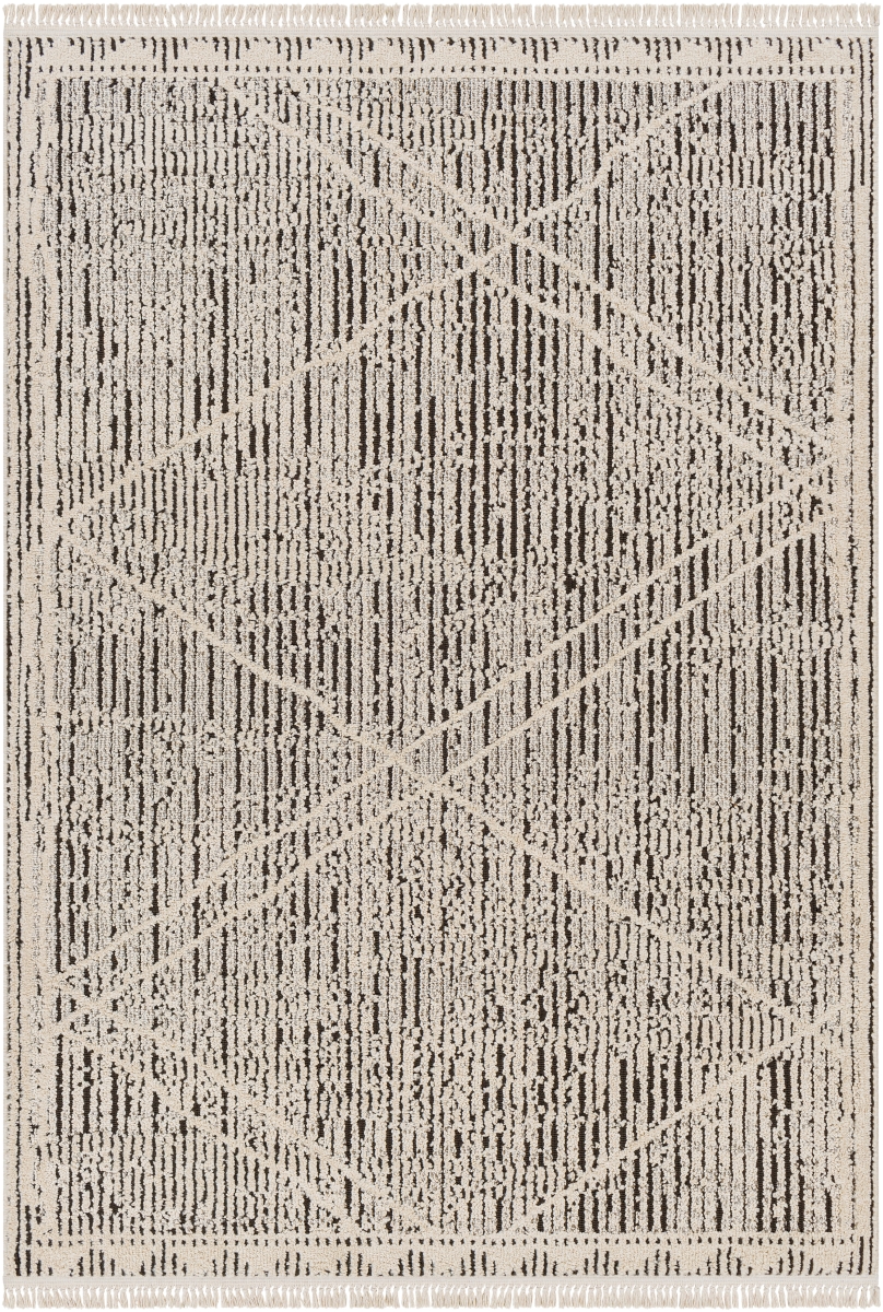 BLR2306-679 6 ft. 7 in. x 9 ft. Berlin BLR-2306 Rectangle Area Rugs, Light Gray