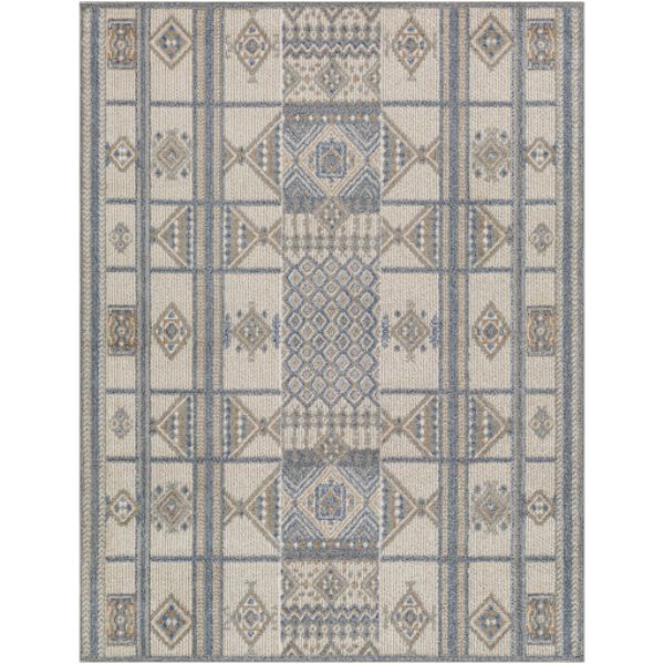 DEP2301-537 5 ft. 3 in. x 7 ft. Delphi Rectangle Area Rug, Multi Color