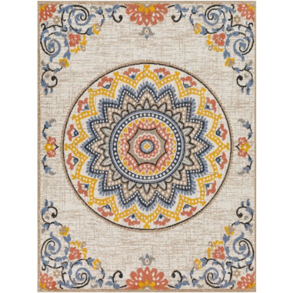 DEP2304-71010 7 ft. 10 in. x 10 ft. Delphi Rectangle Area Rug, Multi Color