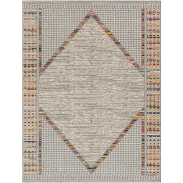 DEP2305-679 6 ft. 7 in. x 9 ft. Delphi Rectangle Area Rug, Multi Color