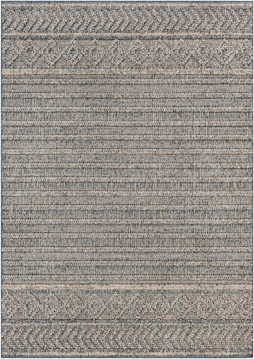 SSO2304-679 6 ft. 7 in. x 9 ft. Sarasota SSO-2304 Rectangle Machine Woven Rugs - Multi Color