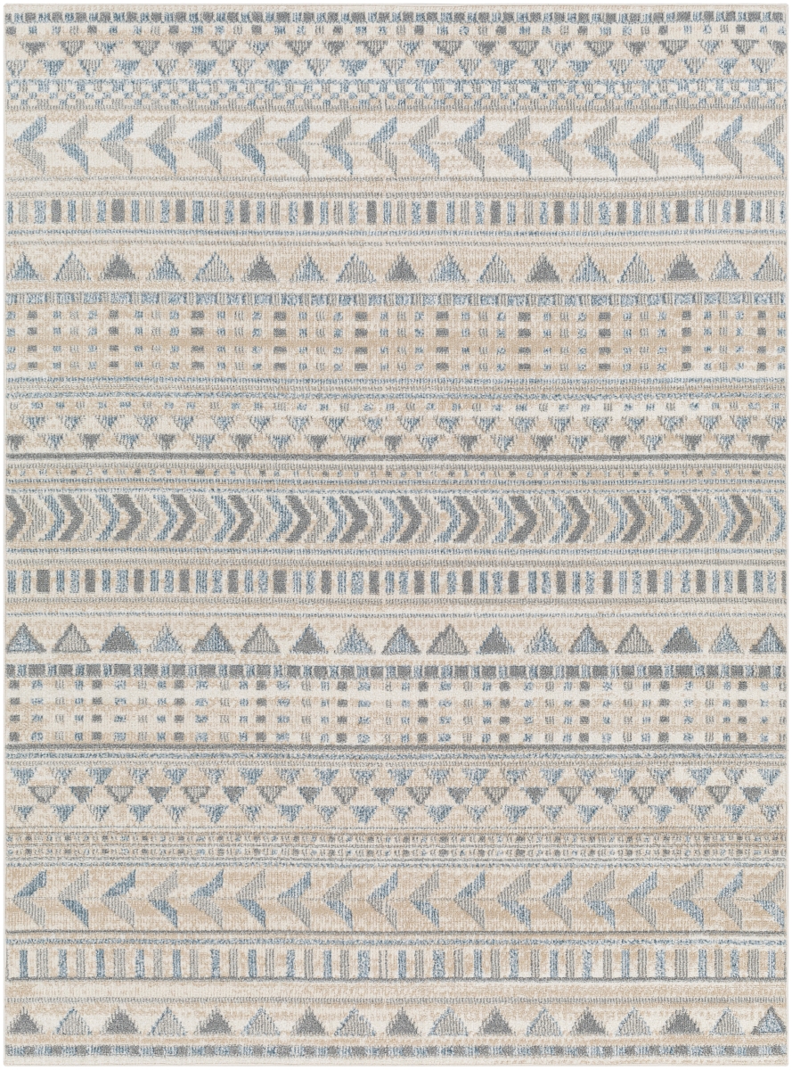 SNN2305-679 6 ft. 7 in. x 9 ft. Santana Rectangle Area Rug, Multi Color