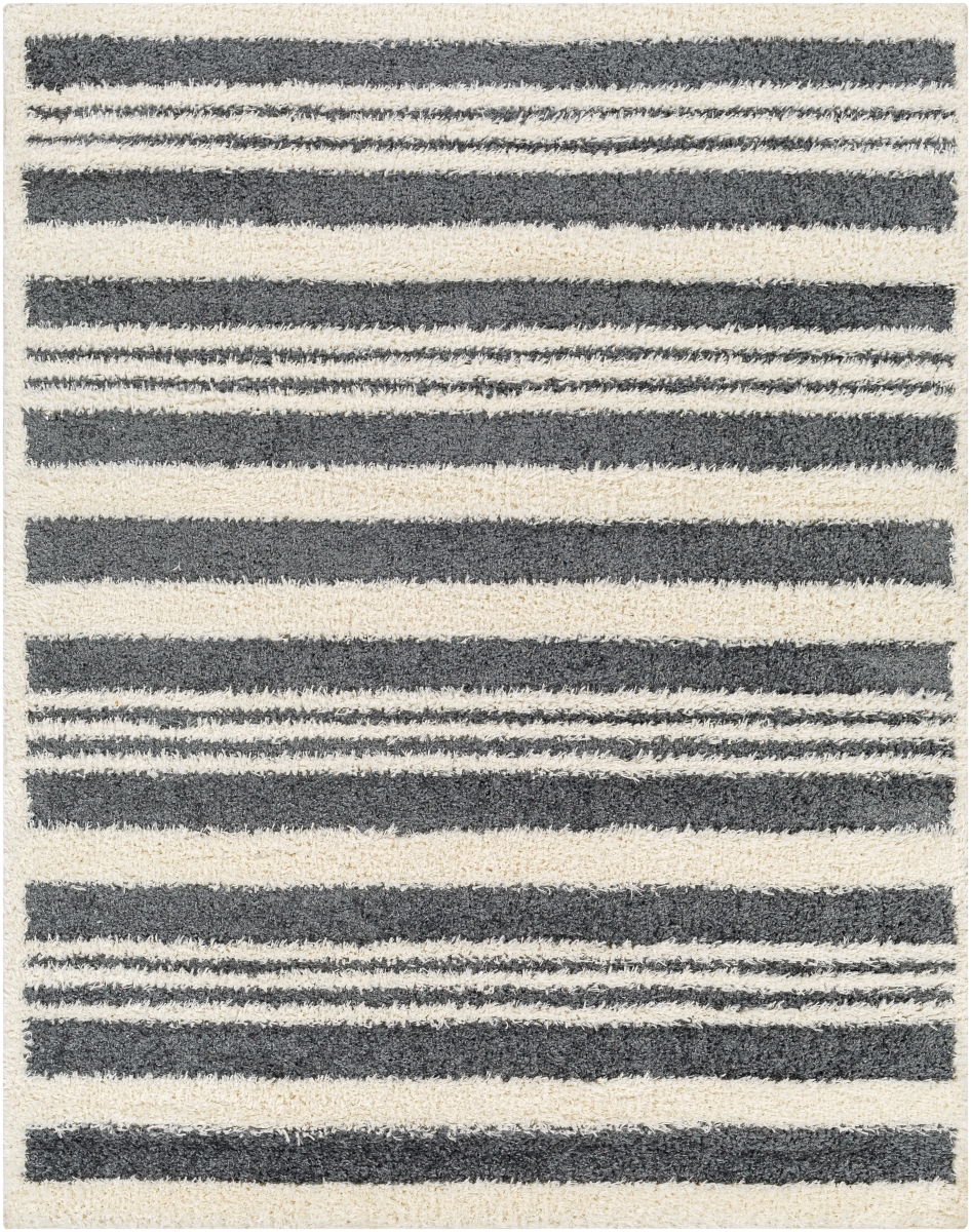 RDO2316-71010 7 ft. 10 in. x 10 ft. Rodos Rectangle Hand Woven Rug, Black