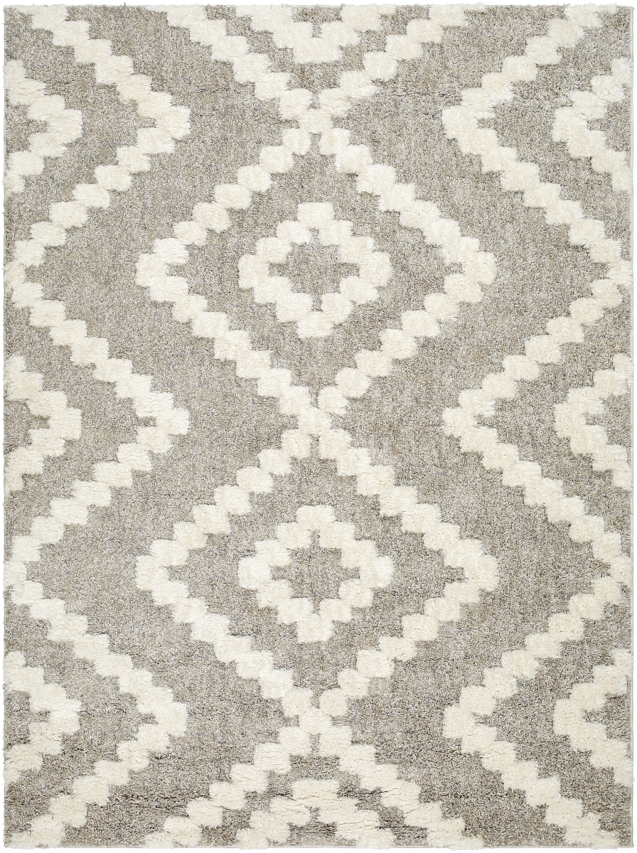 FLD2305-537 5 ft. 3 in. x 7 ft. Florida Global Machine Woven Rectangle Area Rug, Oatmeal