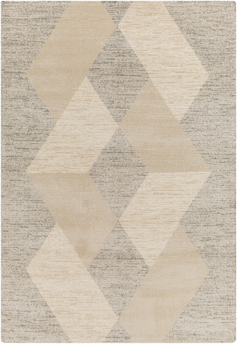 Rugs GVC2316-43511 4 ft. 3 in. x 5 ft. 11 in. Gavic High Pile Rectangular Area Rug, Beige, Brown & Gray