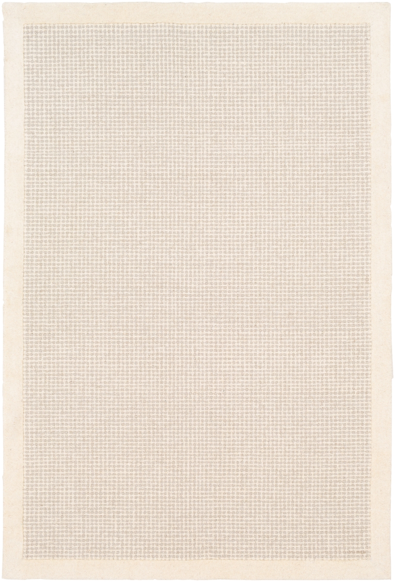 SNA2305-1014 10 x 14 ft. Siena Rectangle Hand Tufted Rug - Cream & Light Grey