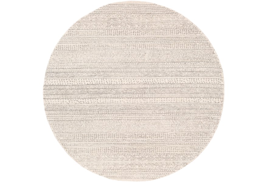 MAR2303-4RD 4 ft. Maroc MAR-2303 Round Hand Tufted Rugs - Multi Color