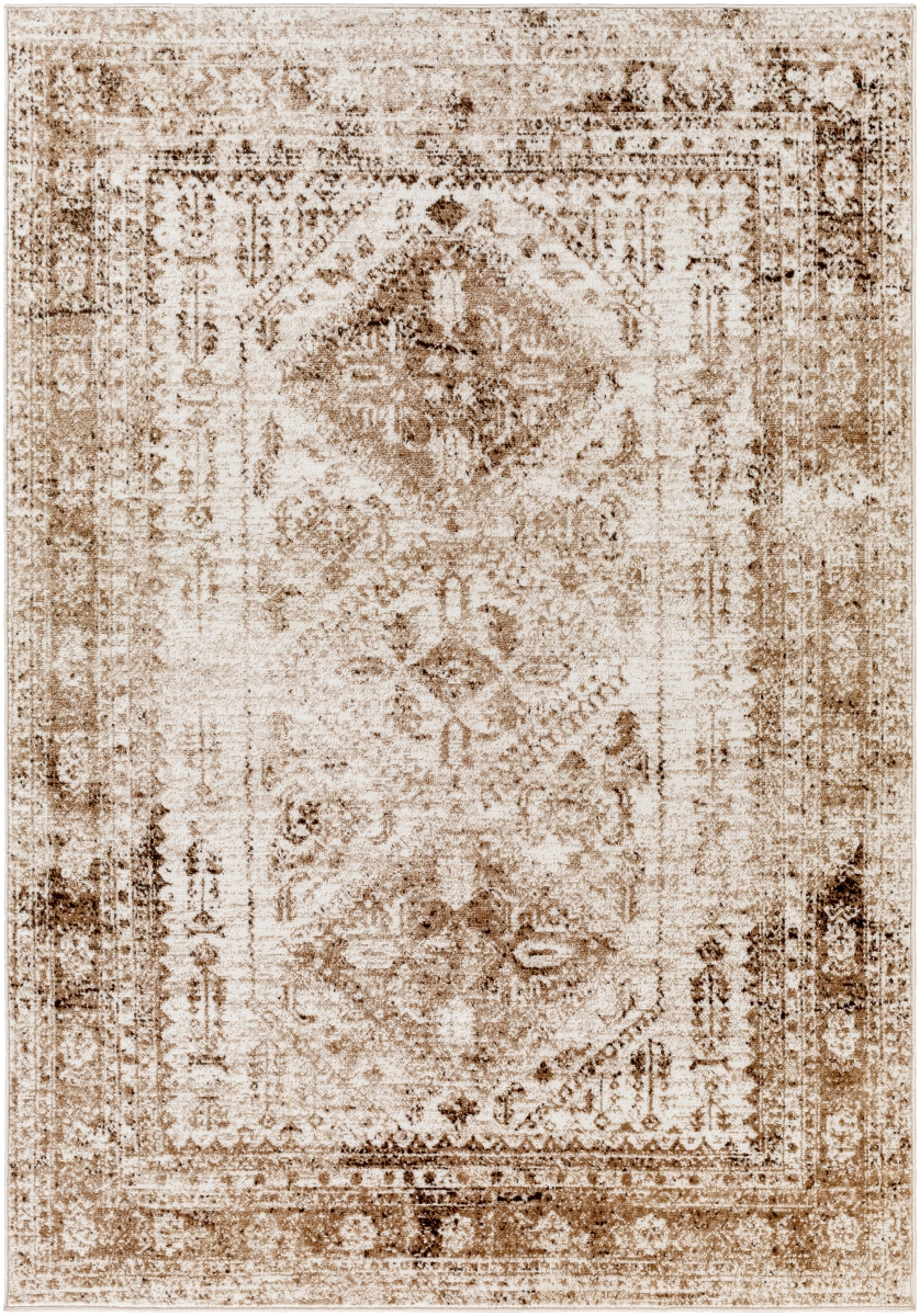 Rugs MNC2342-31157 3 ft. 11 in. x 5 ft. 7 in. Monte Carlo Rectangular Area Rug, Beige