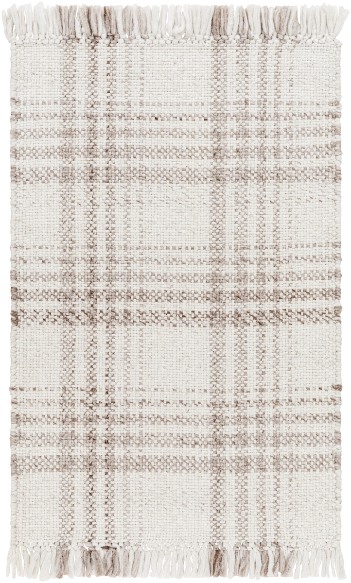 PRM2306-1218 12 x 18 ft. Primrose Hand Woven Rectangle Rug, Light Silver