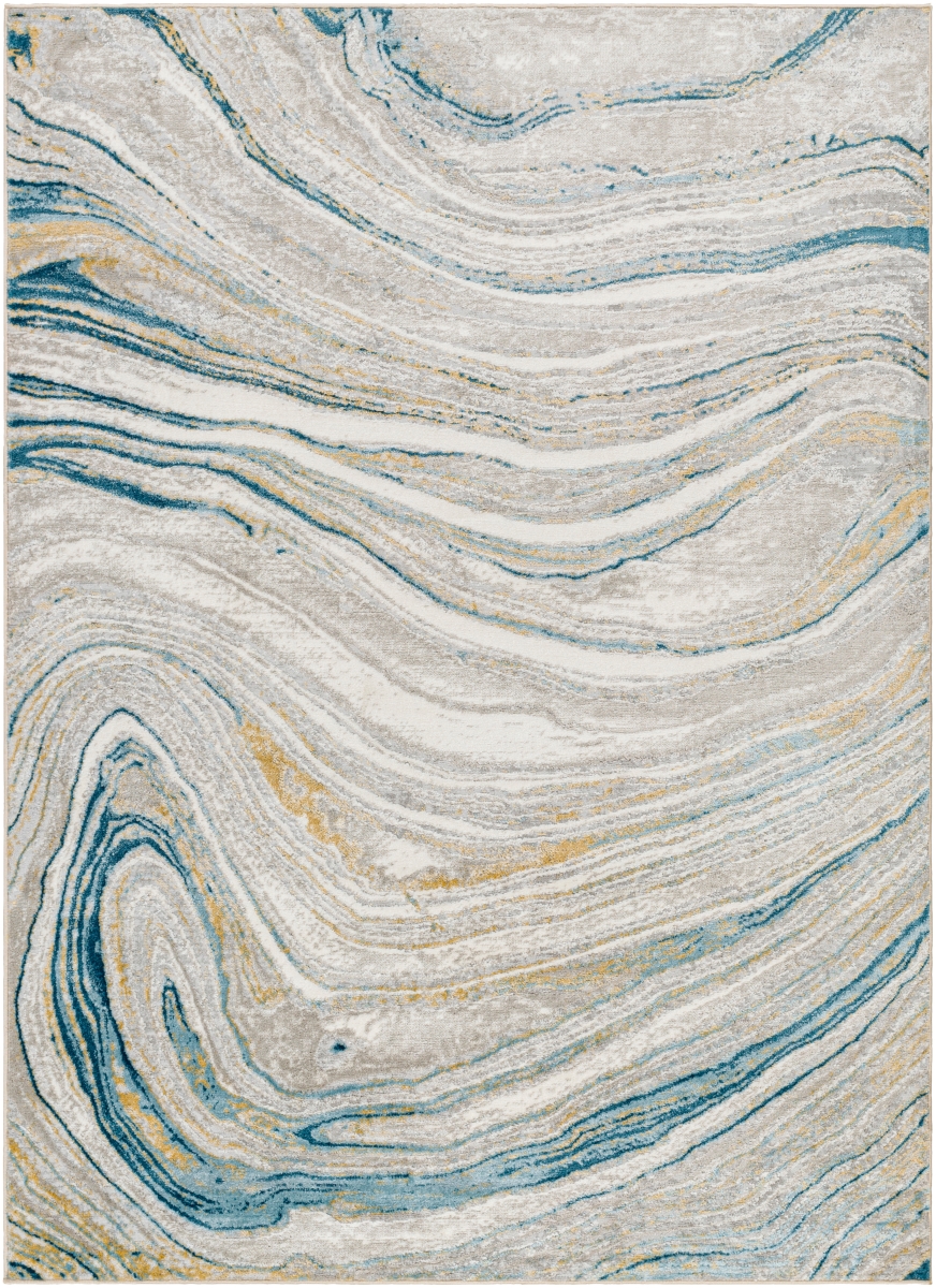 Rugs SFO2303-537 5 ft. 3 in. x 7 ft. San Francisco Rectangular Machine Woven Area Rug, Multi Color