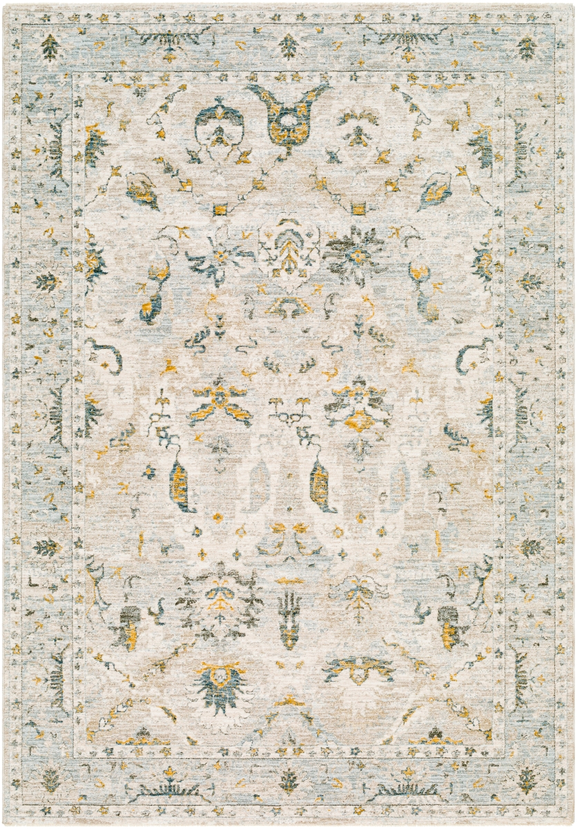Rugs DRE2308-23 2 ft. x 3 ft. Dresden Rectangular Machine Woven Area Throw Rug, Multi Color