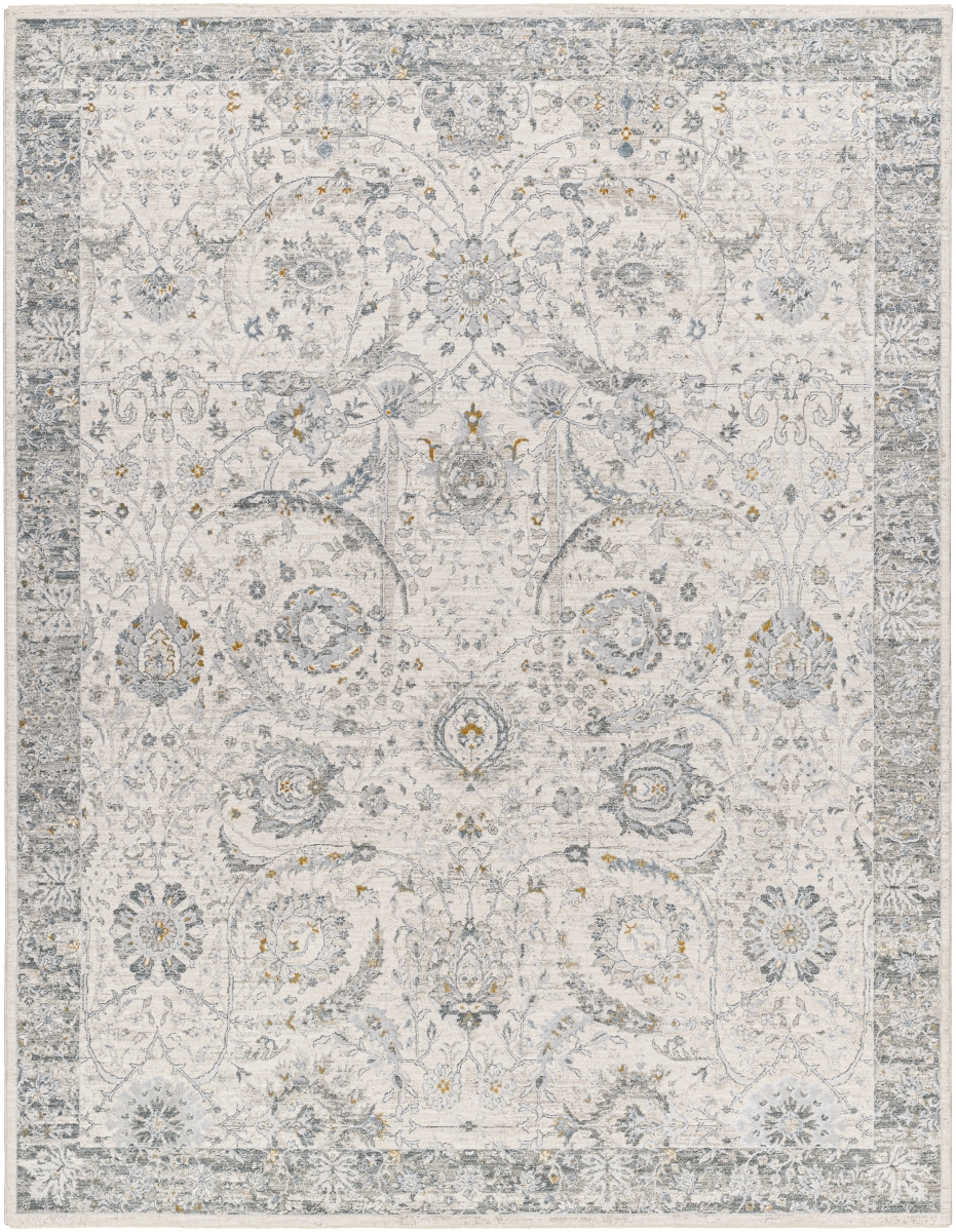 DRE2326-274 2 ft. 7 in. x 4 ft. Dresden Machine Woven Polyester Rectangle Area Rug