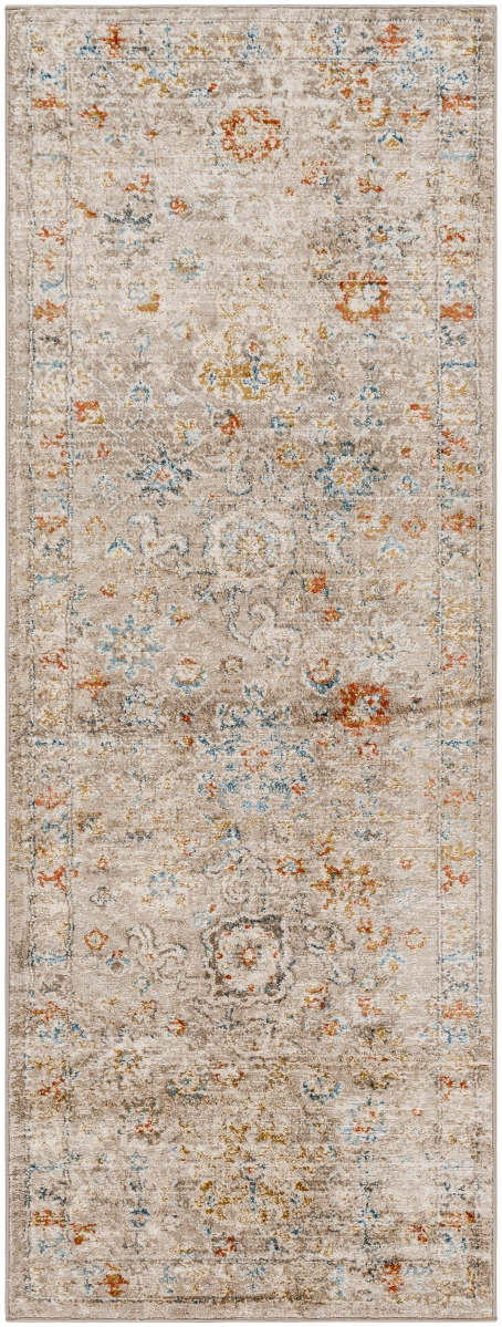PTK2304-2773 2 ft. 7 in. x 7 ft. 3 in. Pertek Machine Woven Runner Area Rug, Multi Color