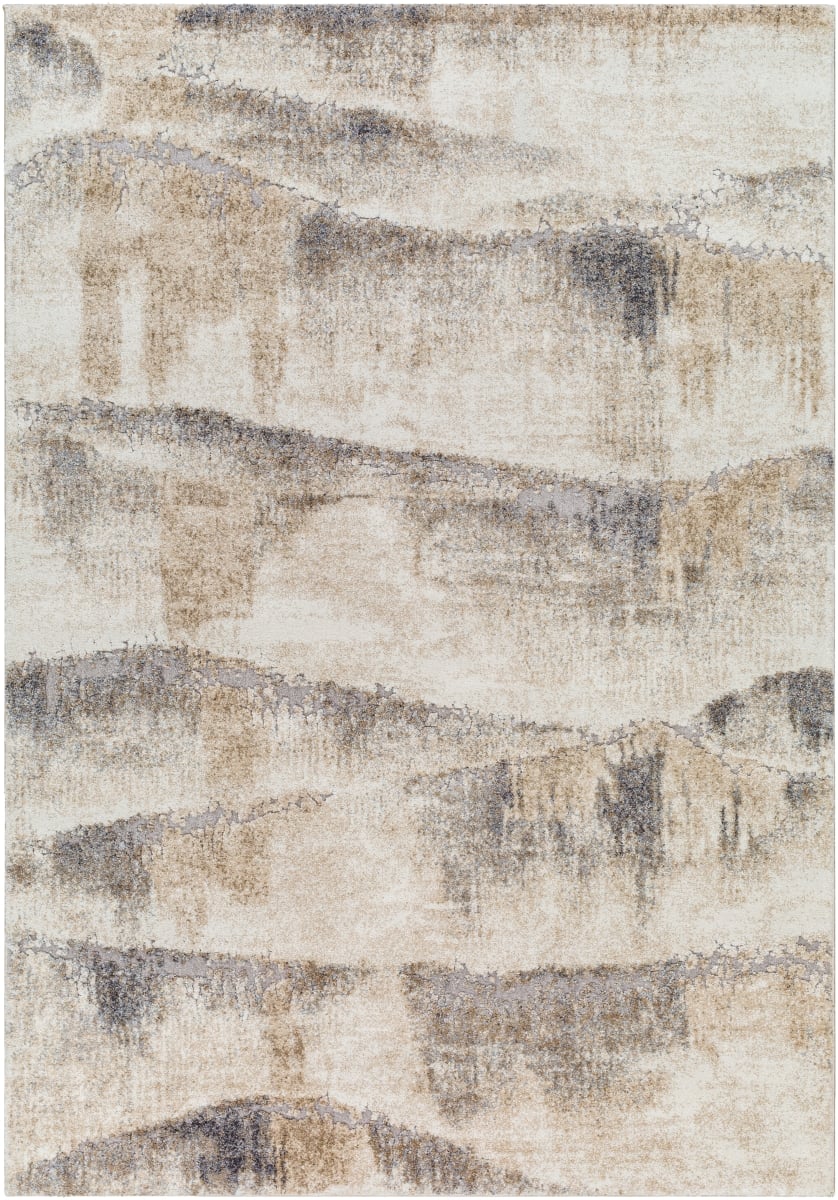 TUS2345-5373 5 ft. 3 in. x 7 ft. 3 in. Tuscany Machine Woven Rectangle Area Rug, Multi Color