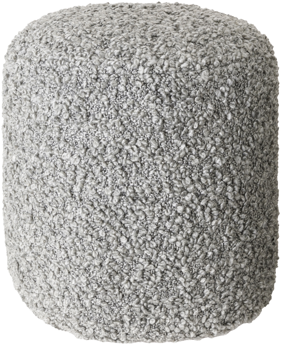 MHPF001-181616 18 x 16 x 16 in.  Pouf, Gray