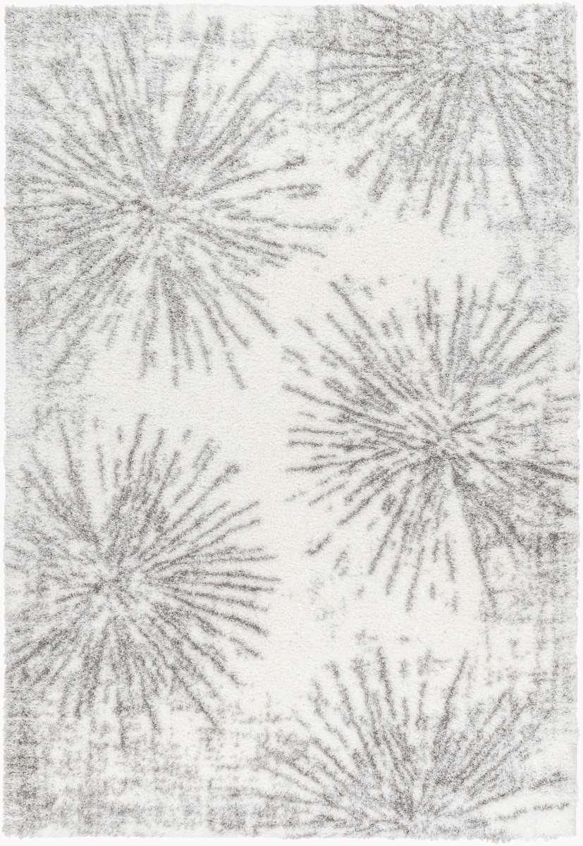 Rectangle Area Rug - Gray - 5 ft. 3 in. x 7 ft. - Plush Pile