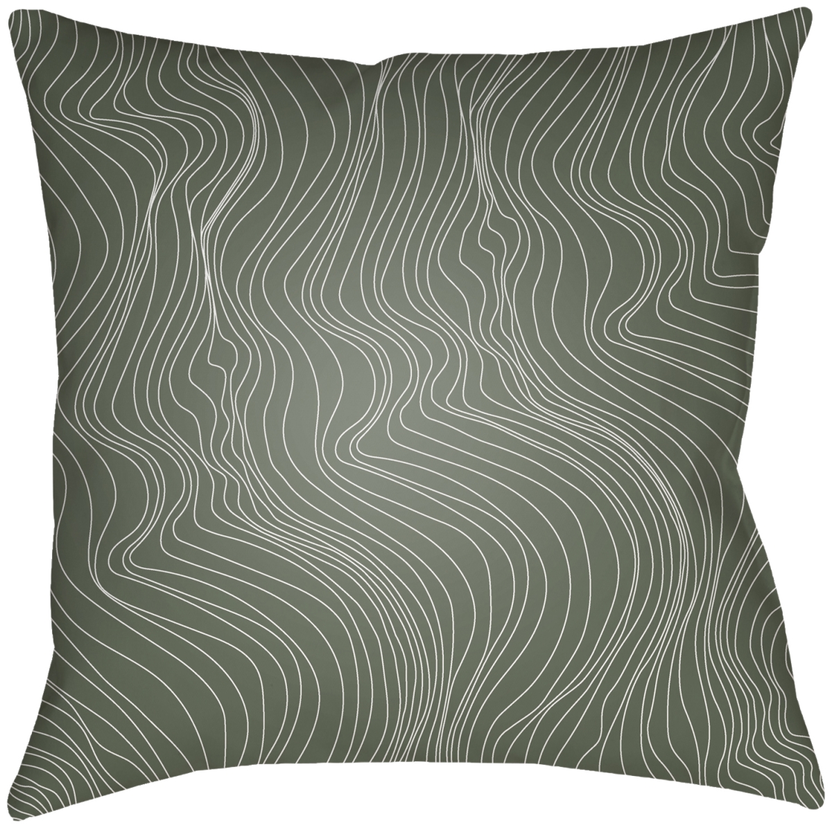 MNL003-2020 20 x 20 in. Modern Lines MNL-003 Square Accent Pillow, Olive & White