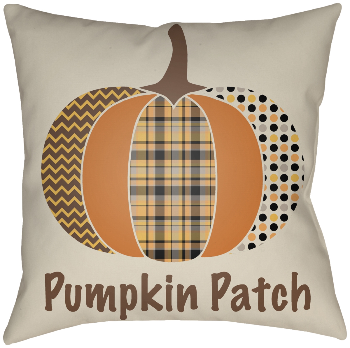 PKP001-2020 20 x 20 in. Pumpkin Patch PKP-001 Square Accent Pillow, Multi Color