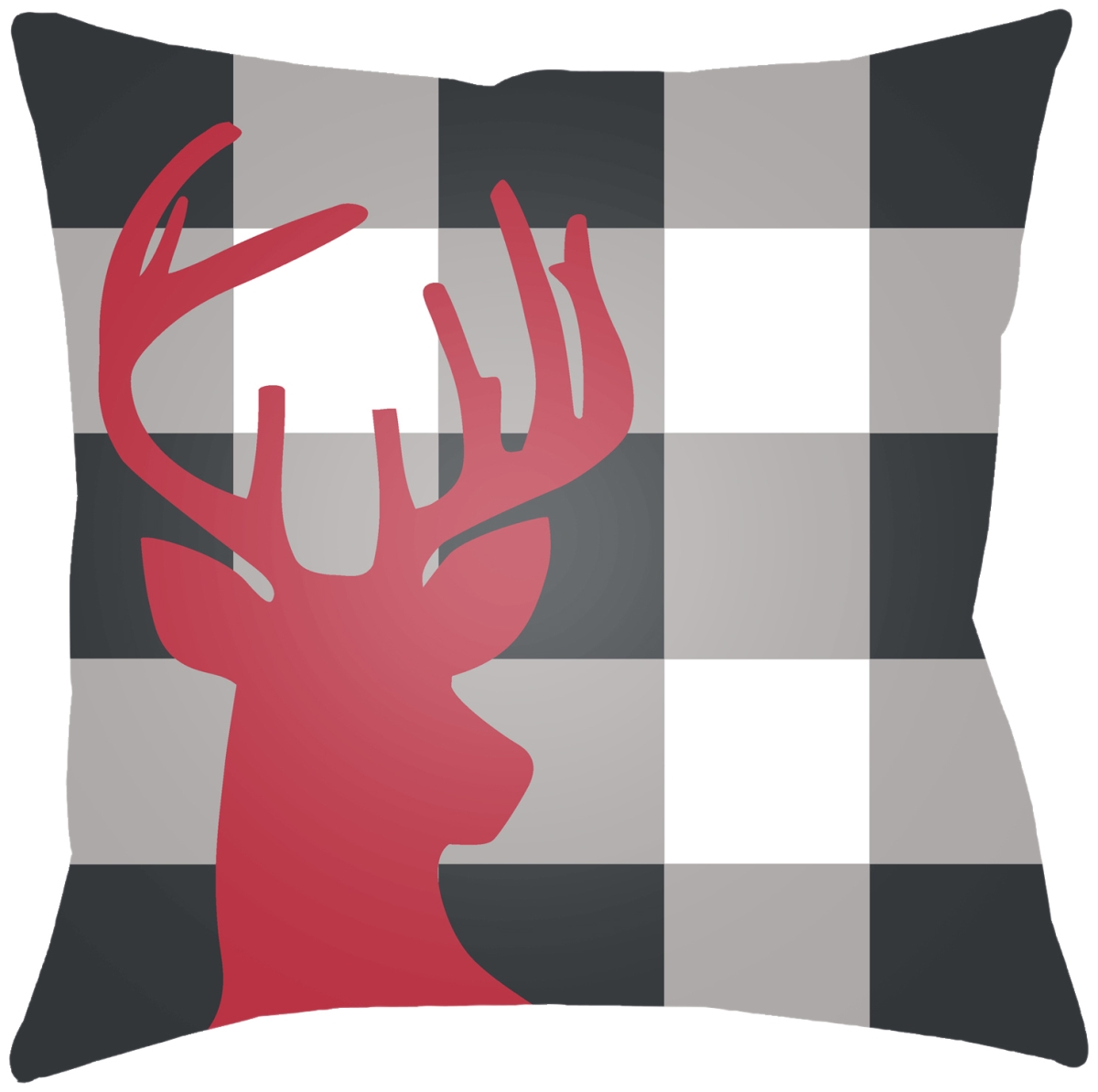 RDB001-2020 20 x 20 in. Reindeer Buffalo RDB-001 Square Accent Pillow, Multi Color
