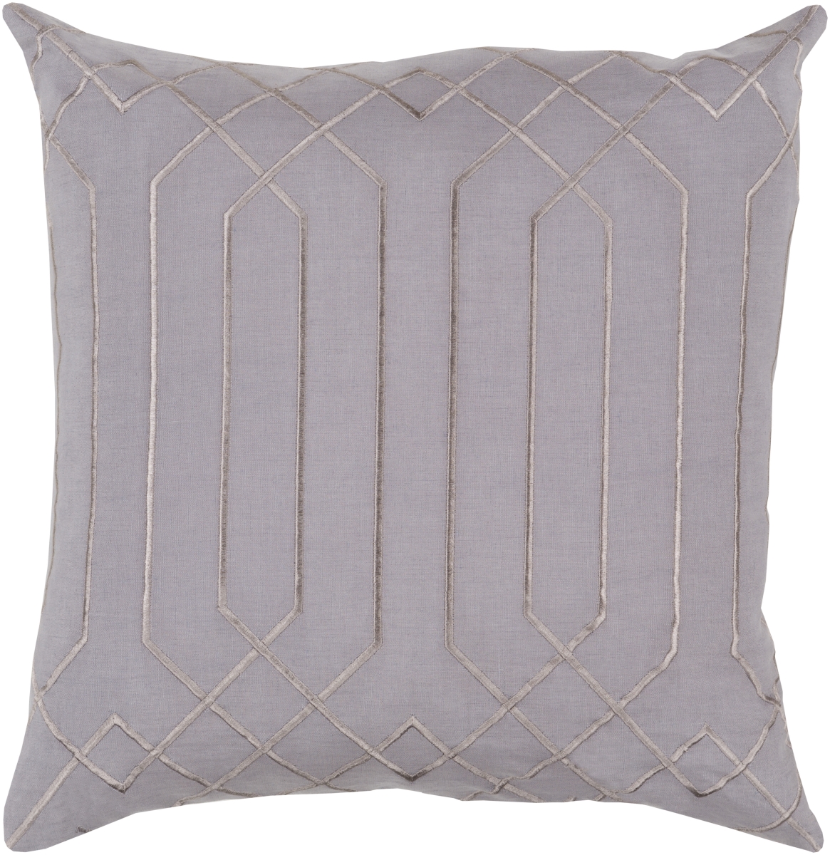Picture of Livabliss BA017-2020D 20 x 20 in. Skyline BA-017 Square Accent Down Filled Pillow&#44; Medium Gray & Charcoal