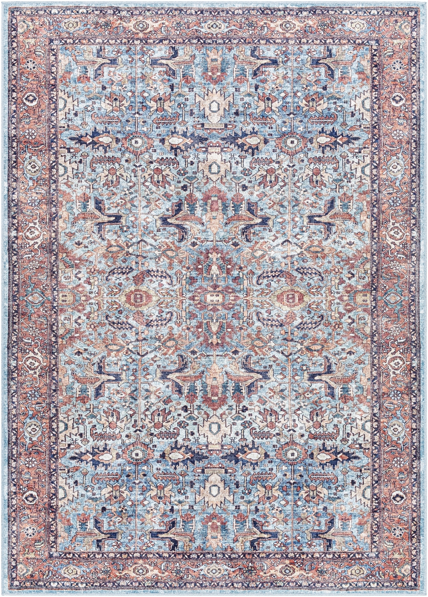 GOR2304-679 6 ft. 7 in. x 9 ft. Georgina GOR-2304 Machine Woven Rectangle Area Rug, Multi Color