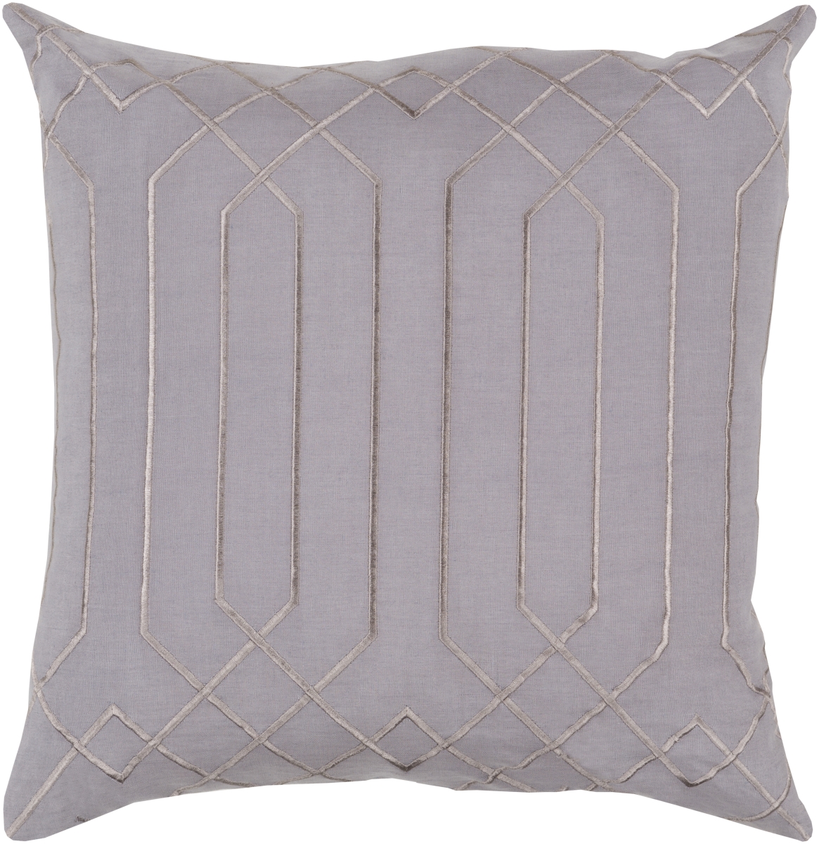 BA017-2020 20 x 20 in. Skyline BA-017 Square Accent Pillow, Medium Gray & Charcoal