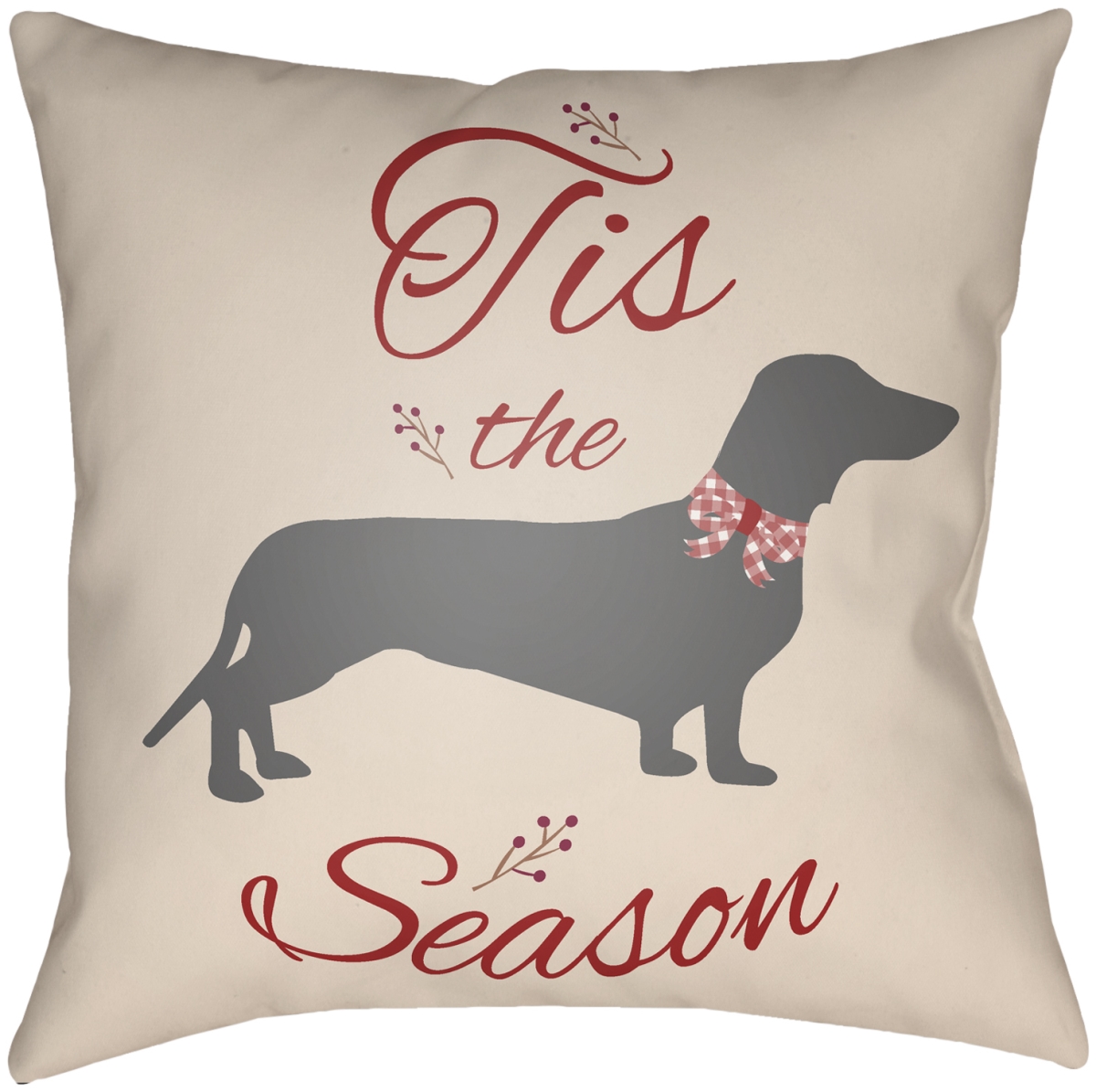 HDO001-2020 20 x 20 in. Holiday Home Accent Square Pillow, Multi Color