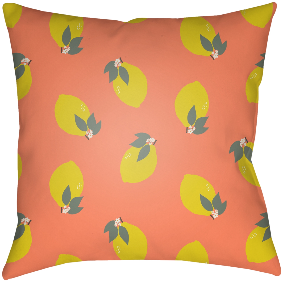 SUM002-1818 18 x 18 in. Summer Accent Square Pillow, Multi Color