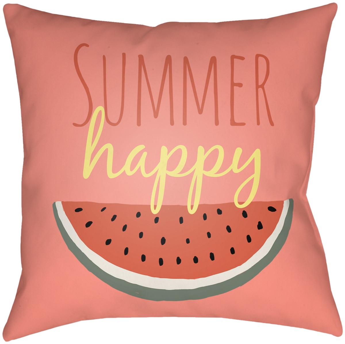 SUM006-1616 16 x 16 in. Summer Accent Square Pillow, Multi Color