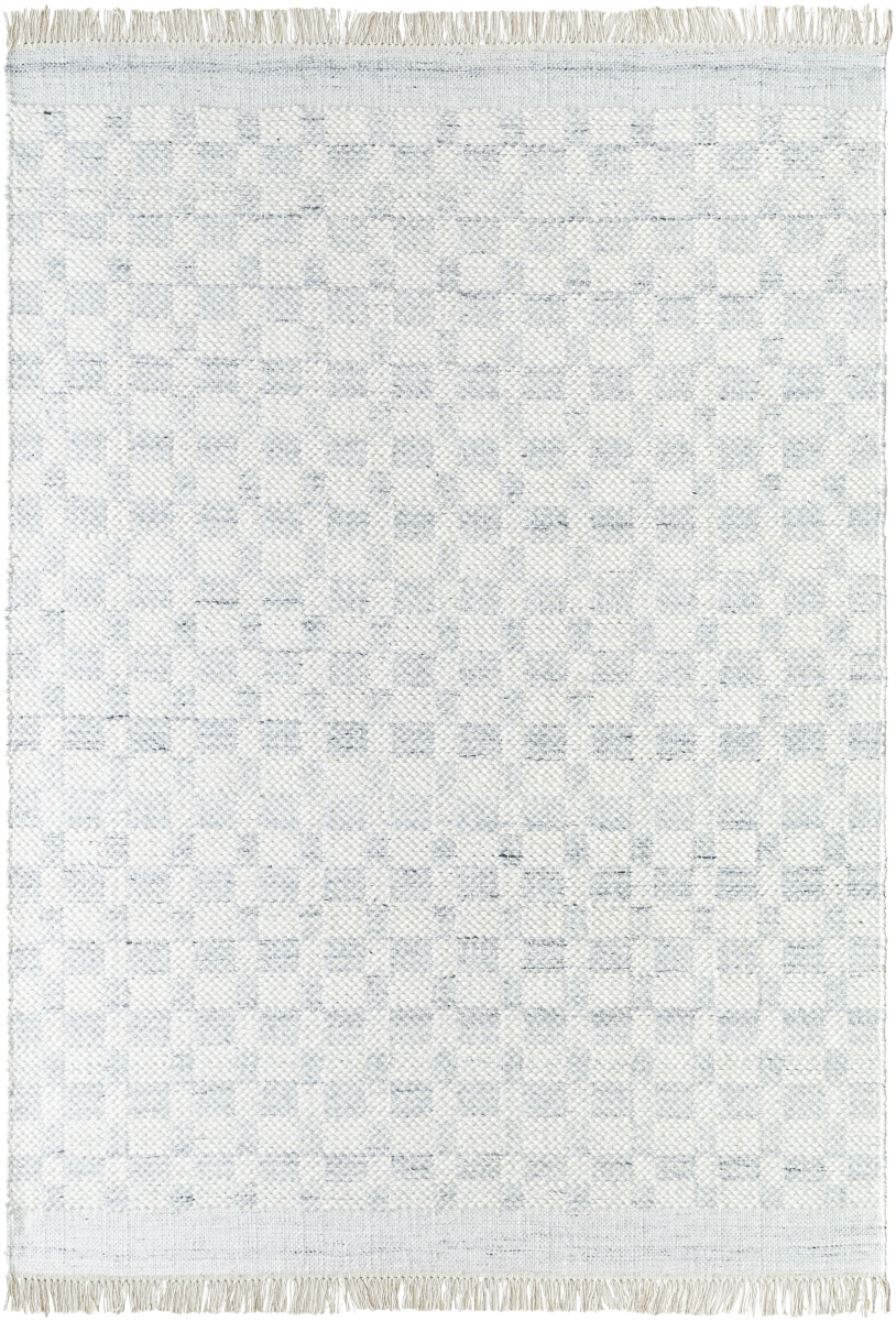 MDI2343-576 5 ft. x 7 ft. 6 in. Mardin Hand Made Rectangle Area Rug, Cream & Light Slate