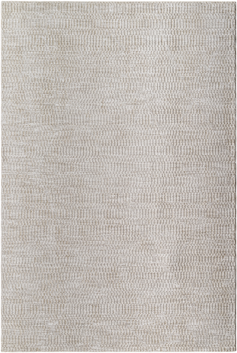 MPC2305-27311 2 ft. 7 x 3 ft. 11 in. Masterpiece MPC-2305 Machine Woven Rectangle Rug, Light Gray