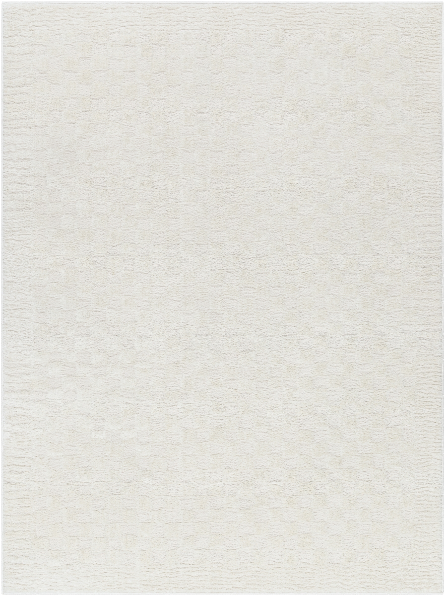 FEU2327-9212 9 ft. 2 in. x 12 ft. Freud Machine Woven Rectangle Area Rug, Ivory & Off-White