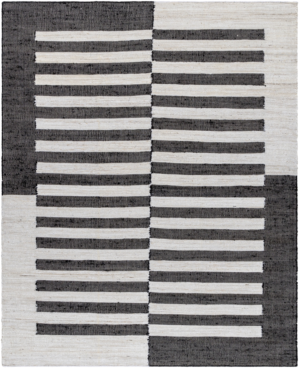 DAI2302-576 5 ft. x 7 ft. 6 in. Diane Hand Woven Rectangle Area Rug, Light Silver & Lunar Green - Black