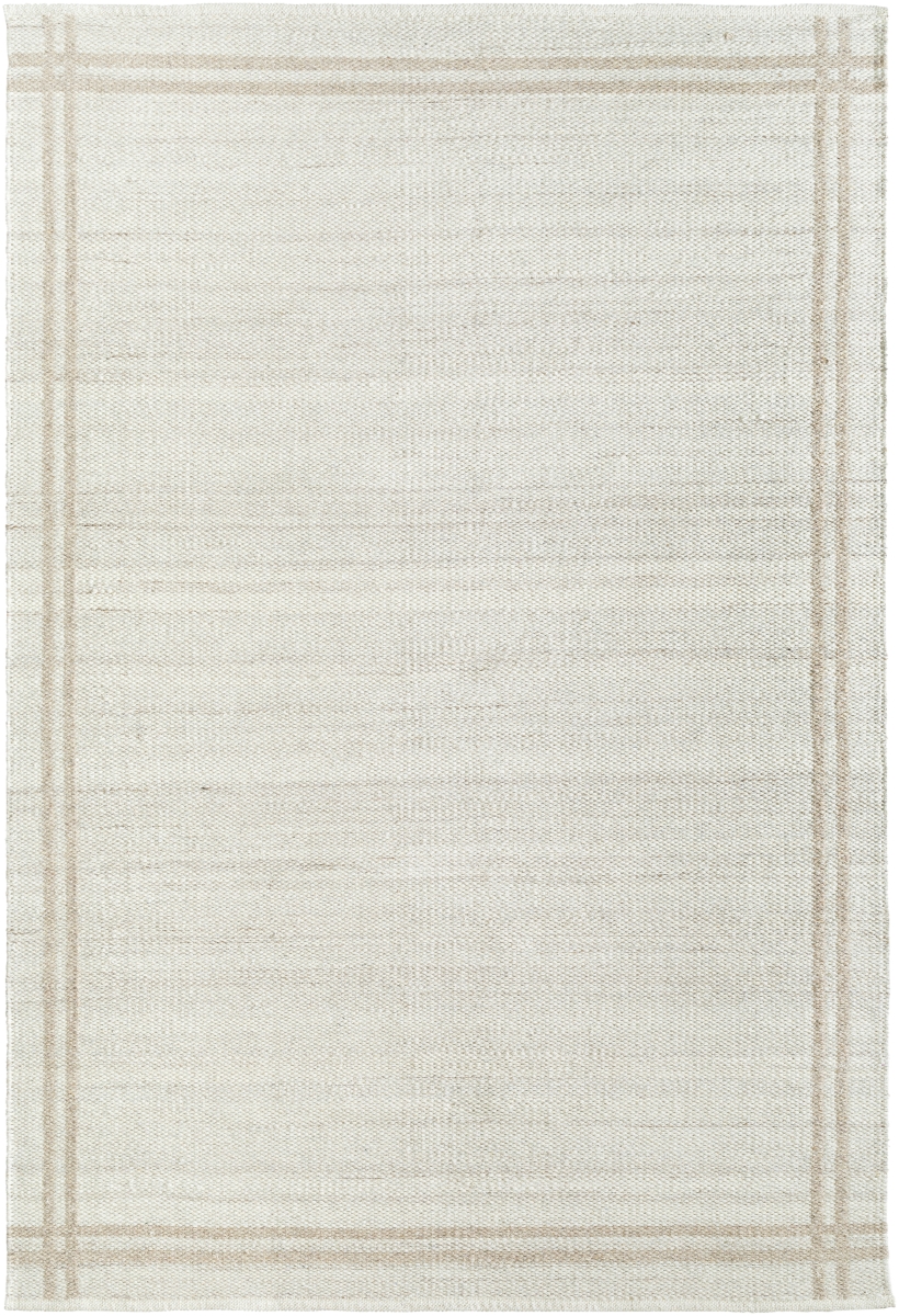 MDI2350-810 8 x 10 ft. Mardin Hand Made Rectangle Area Rug, Ivory & Tan