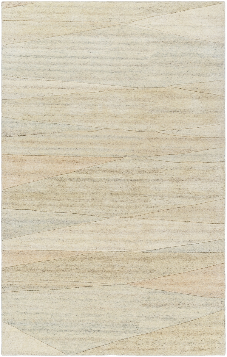 FM7237-58 5 x 8 ft. Forum Hand Made Rectangle Area Rug, Ash & Khaki