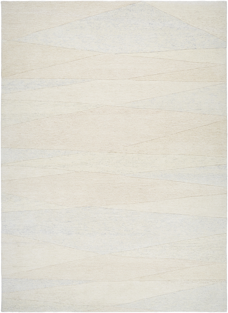FM7238-23 2 x 3 ft. Forum Hand Made Rectangle Area Rug, Light Silver