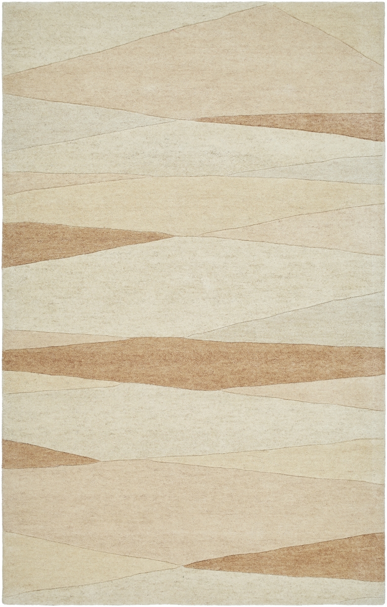 FM7239-23 2 x 3 ft. Forum Hand Made Rectangle Area Rug - Ash, Khaki & Camel