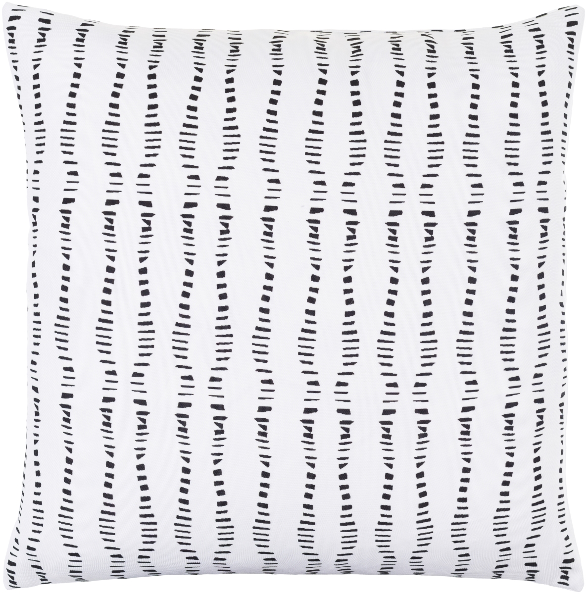 TCS001-2222D 22 x 22 in. Tucson Accent Square Pillow, Off-White & Ink