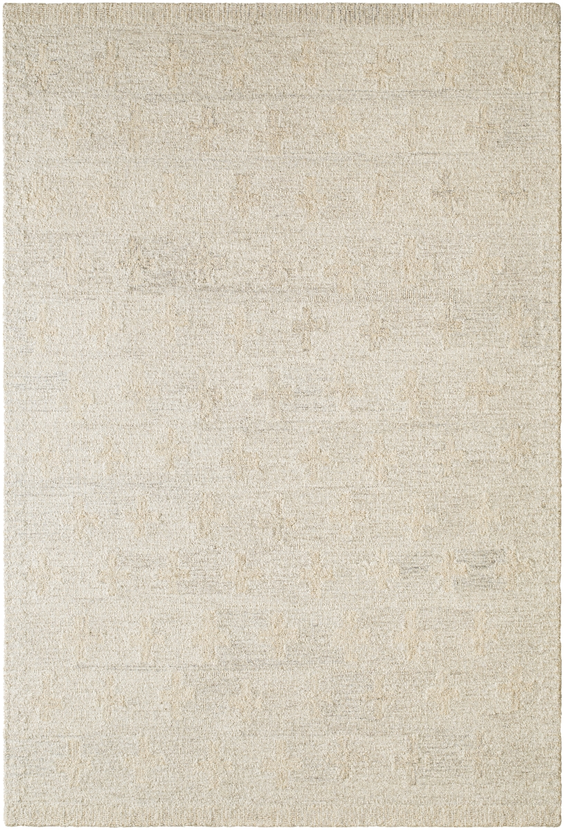 GND2370-810 8 x 10 ft. Granada Hand Made Rectangle Area Rug, Wheat & Medium Gray